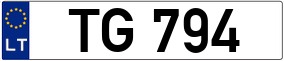 Trailer License Plate